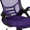 Flash Furniture Office Chair, Mesh, Purple HL-0016-1-BK-PUR-GG - alternate 4